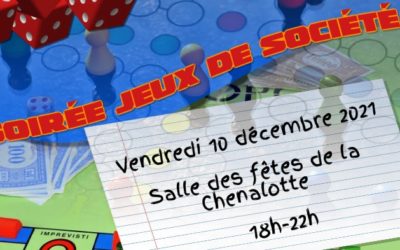 Jouons, jouez : soirée jeux le 10 décembre (soirée annulée)