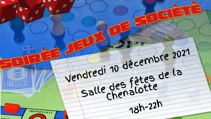 Jouons, jouez : soirée jeux le 10 décembre (soirée annulée)