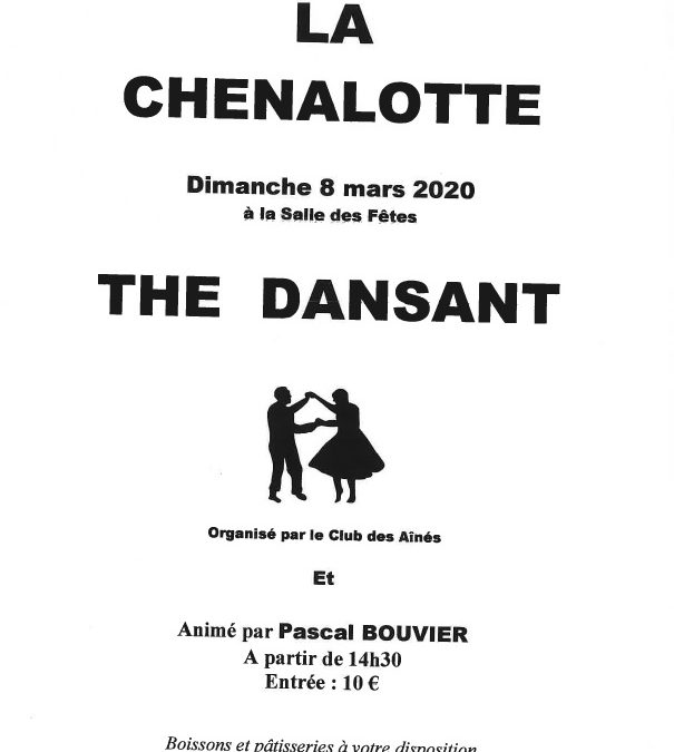 Thé dansant – dimanche 08 mars